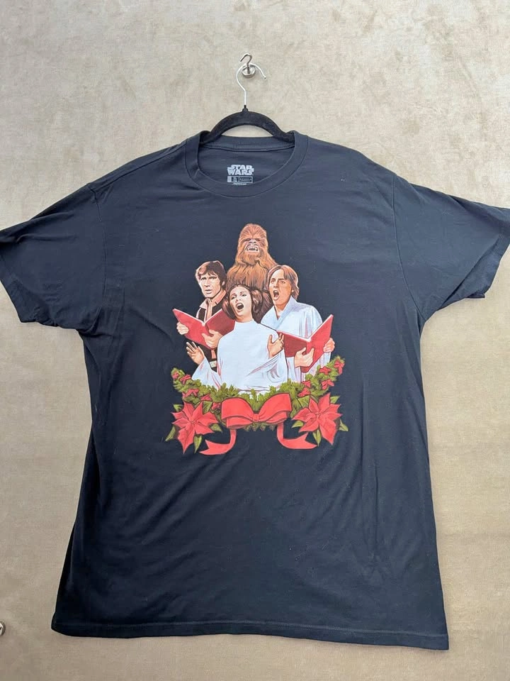 Star Wars Holiday Christmas Carolers Rebel Choir Tee - XL