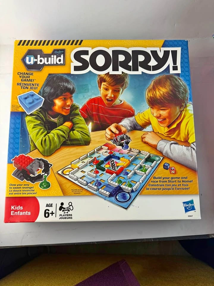 U-Build Sorry Board Game - 100% Complete & Excellent Condition