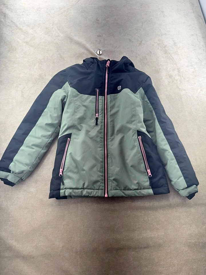Gusti Club Girls Ski Jacket - Sage Green & Black - Size 12/XL