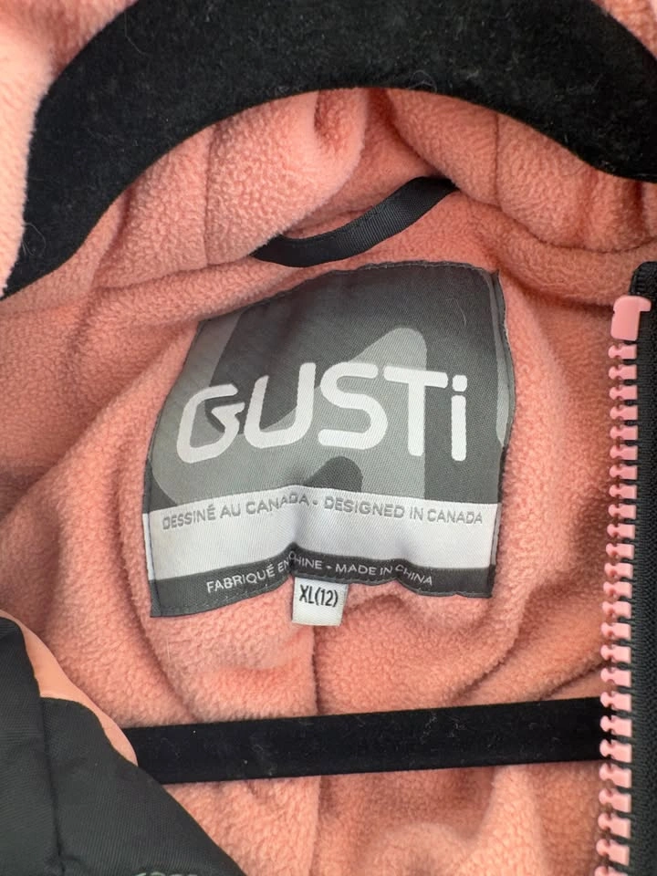Gusti Club Girls Ski Jacket - Sage Green & Black - Size 12/XL - photo 4