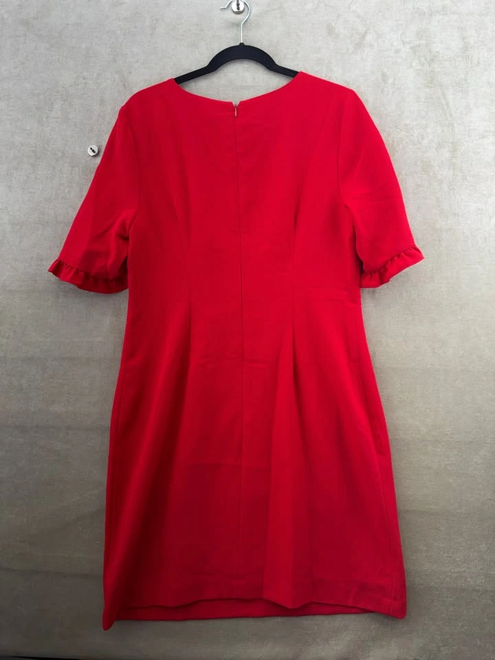Karl Lagerfeld Paris Red Ruffle Sleeve Sheath Dress - Size 12 - photo 5
