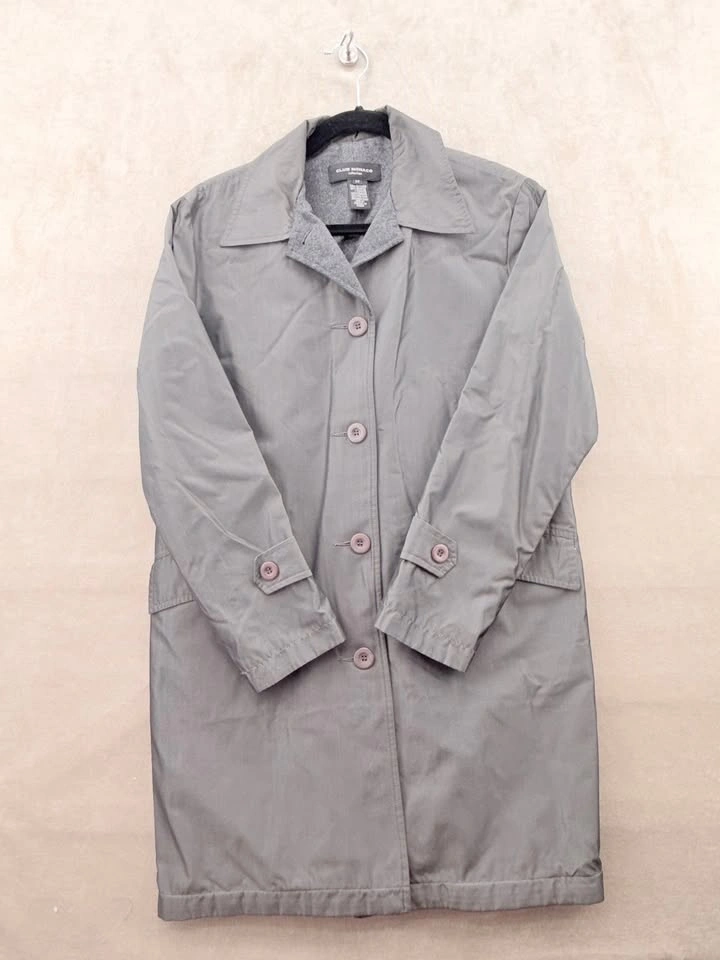 Vintage Club Monaco Collection Wool-Lined Mac Coat – Size S
