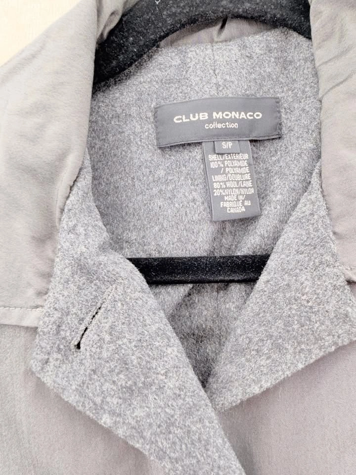 Vintage Club Monaco Collection Wool-Lined Mac Coat – Size S - photo 2