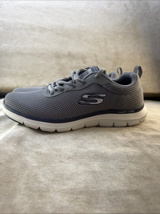 Skechers Men's Gray Mesh Athletic Sneakers - photo 3