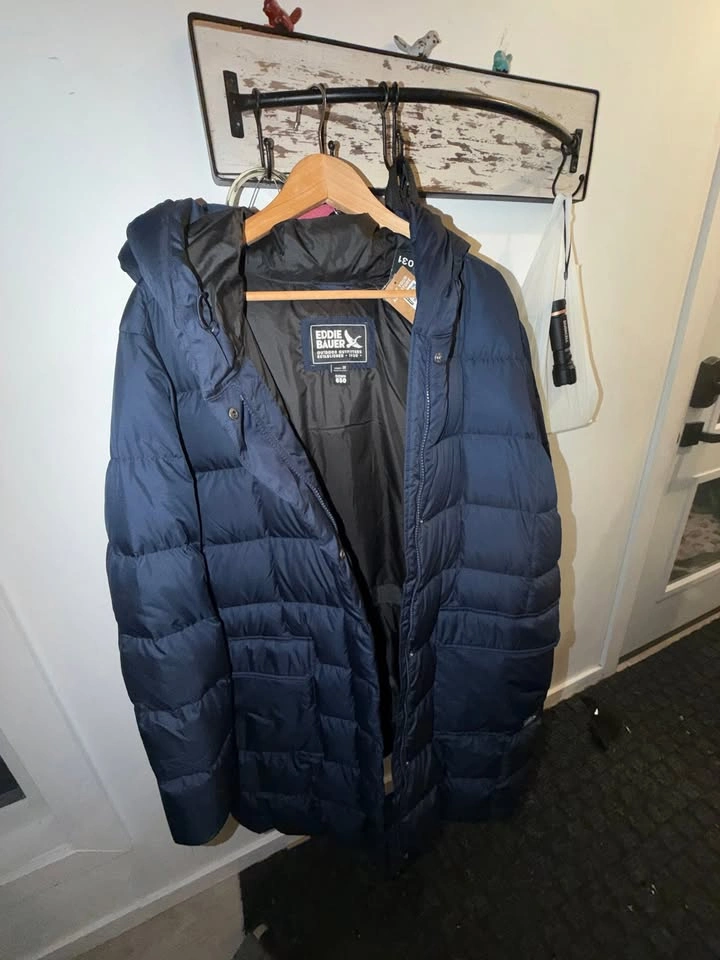 Eddie Bauer Women's Navy Blue 650 Down Puffer Coat Size 3X - photo 4
