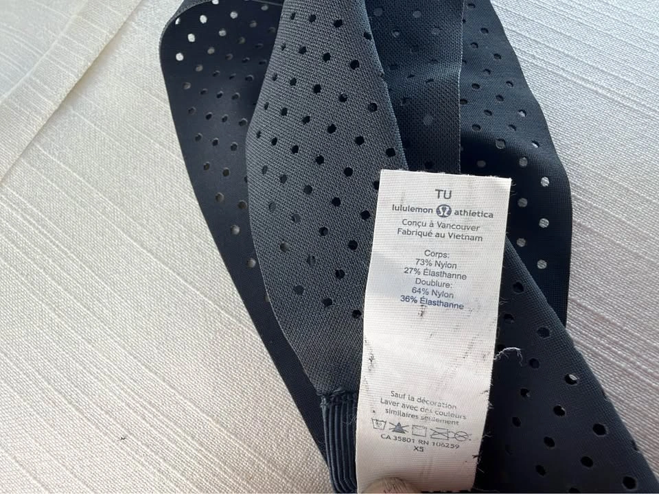 MINT Lululemon Flow Rider Laser-Cut Wide Headband - Dark Grey - photo 4