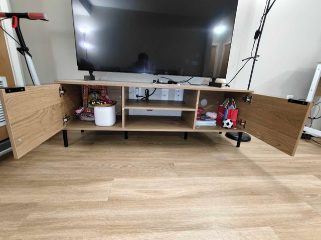 Modern TV Stand with Built-In Charging Station - photo 5
