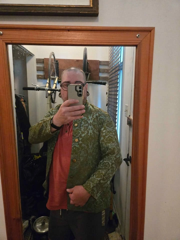 Vintage Green Floral Jacket - photo 2