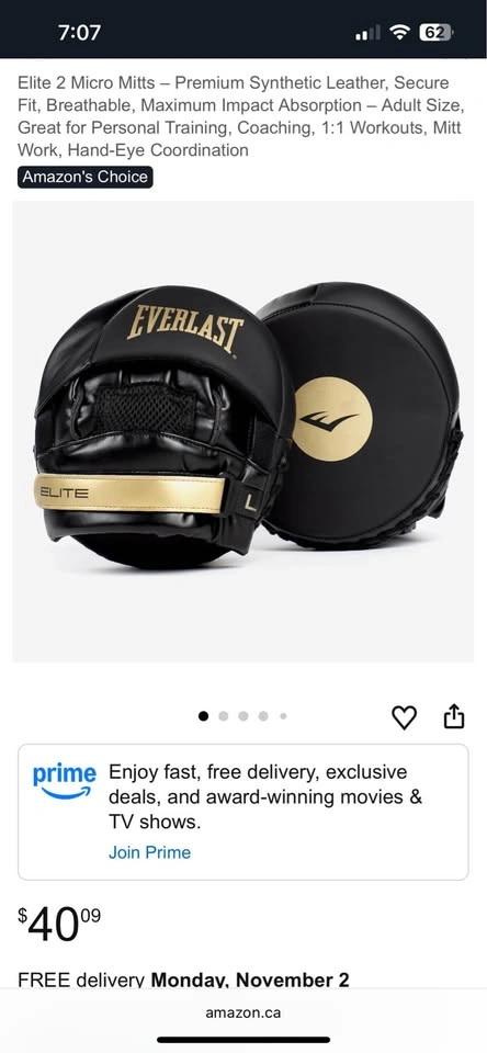 Everlast Elite 2 Micro Mitts - Boxing Mitts - photo 3