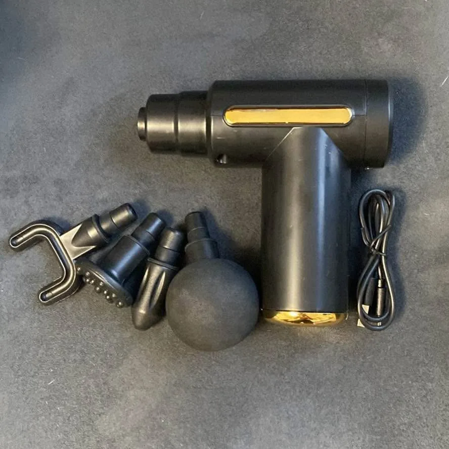 Massage gun with attachments image indicator(5)
