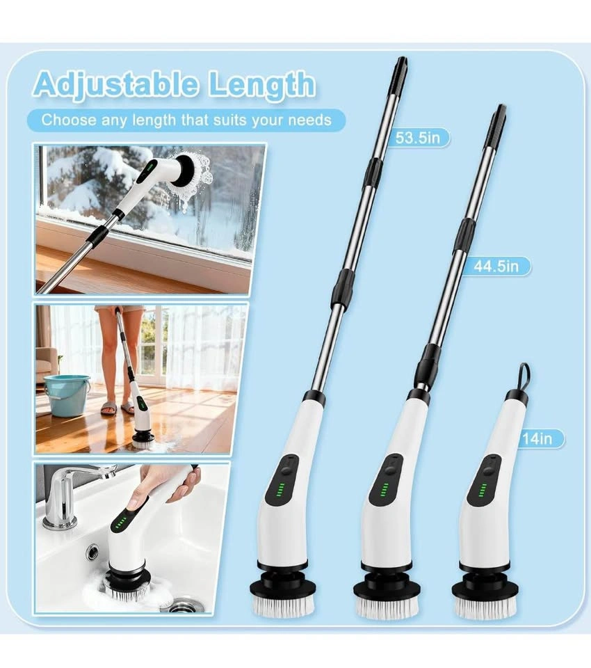 Electric Spin Scrubber - Cordless Cleaning Brush with Extension - photo 4
