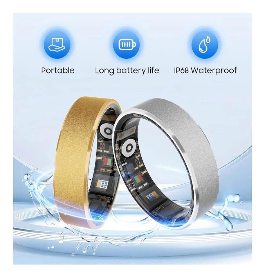 Smart Ring Health Fitness Tracker IP68 Silver - photo 3
