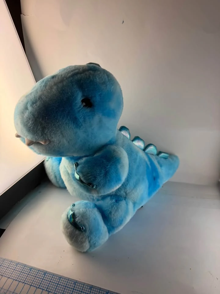 FAO Schwarz Glow Brights Blue Dinosaur Plush (12") - photo 2