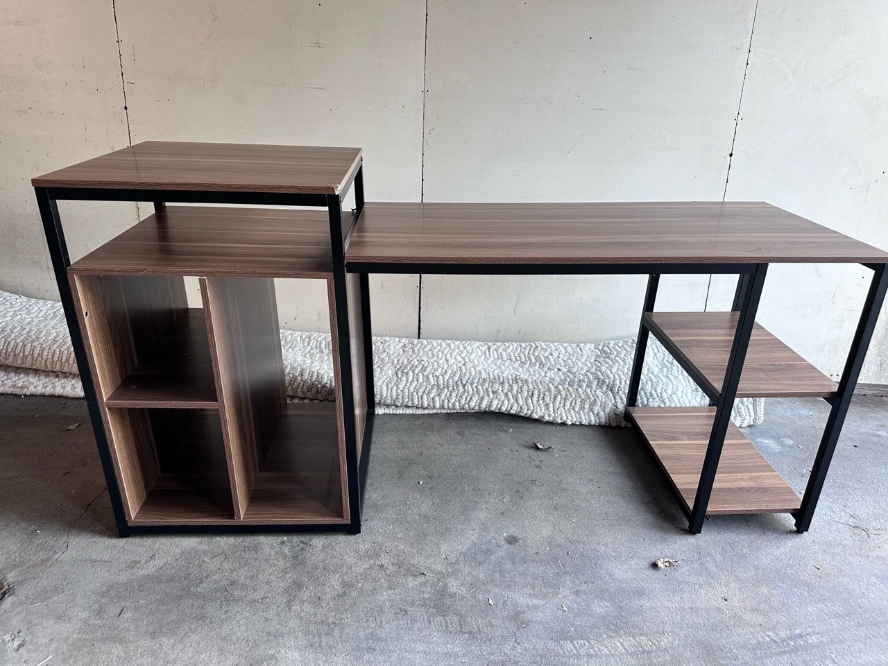 Large 6ft Modern Computer Desk with Shelves – Sturdy