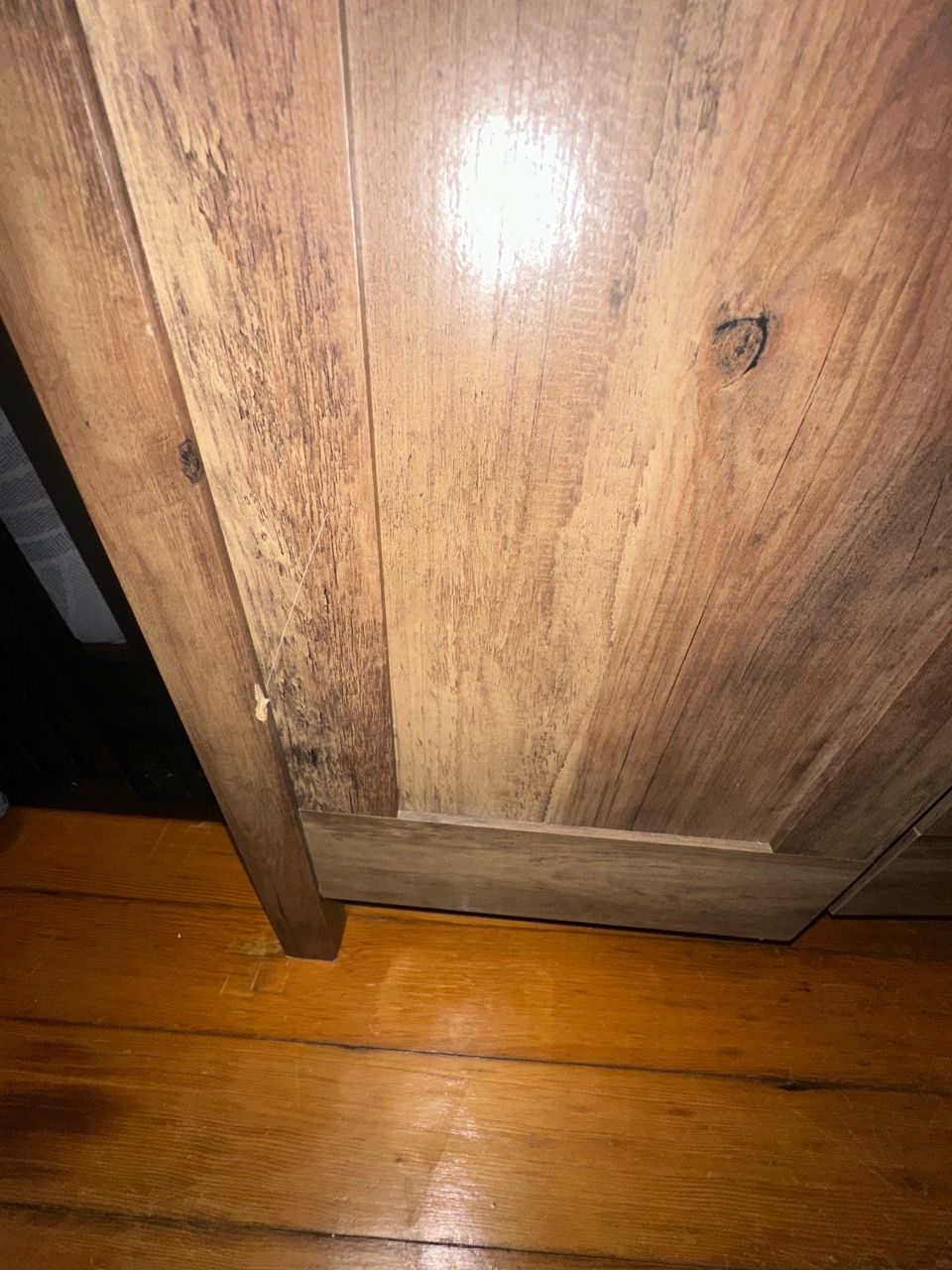 Rustic Wood Wardrobe / Armoire Cabinet (Good condition) - photo 2