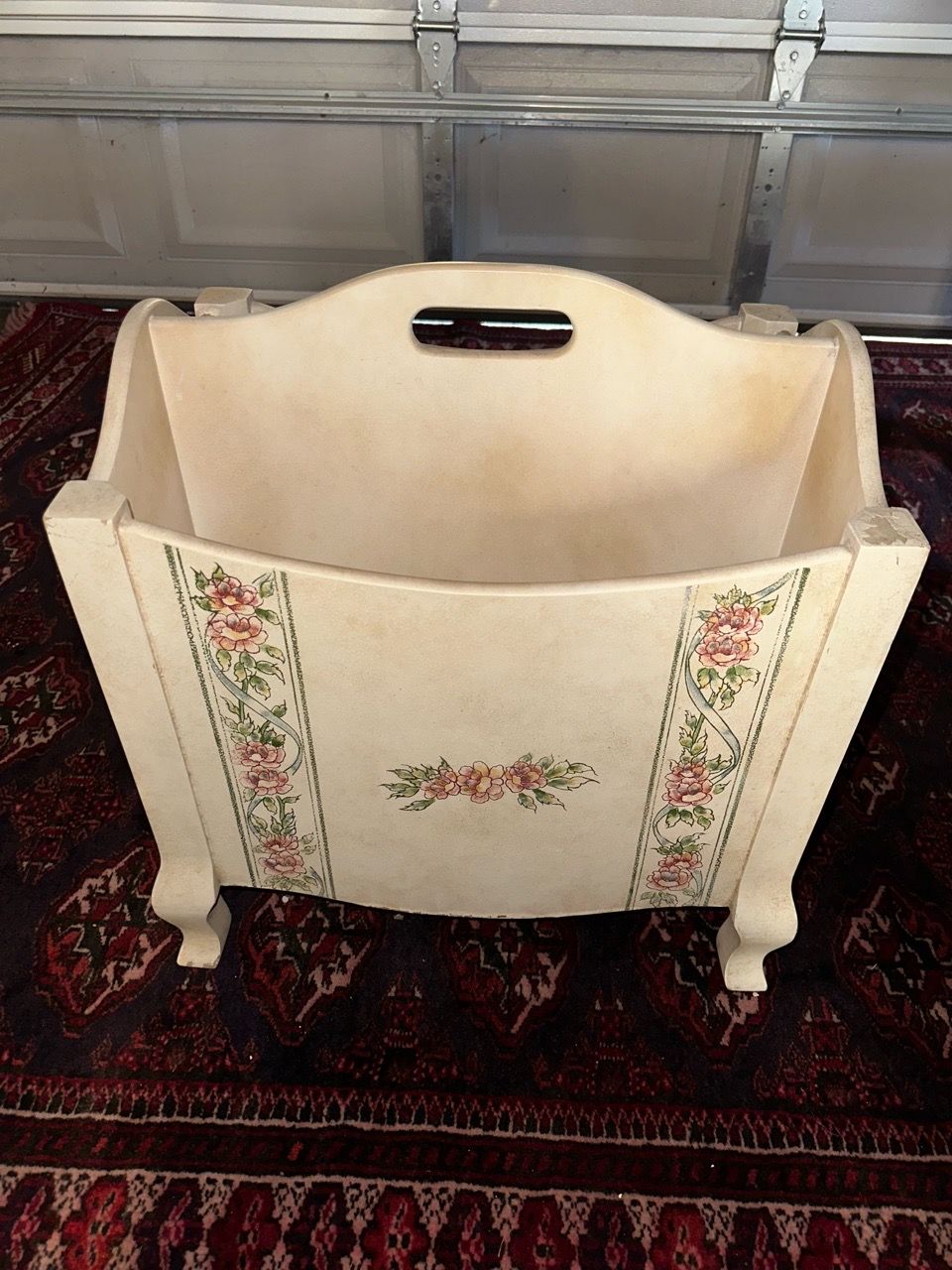 Vintage French Provincial Magazine Rack