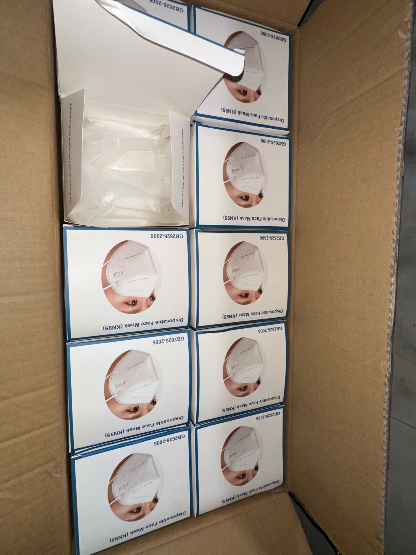 Brand new 1.000 KN95 disposable mask