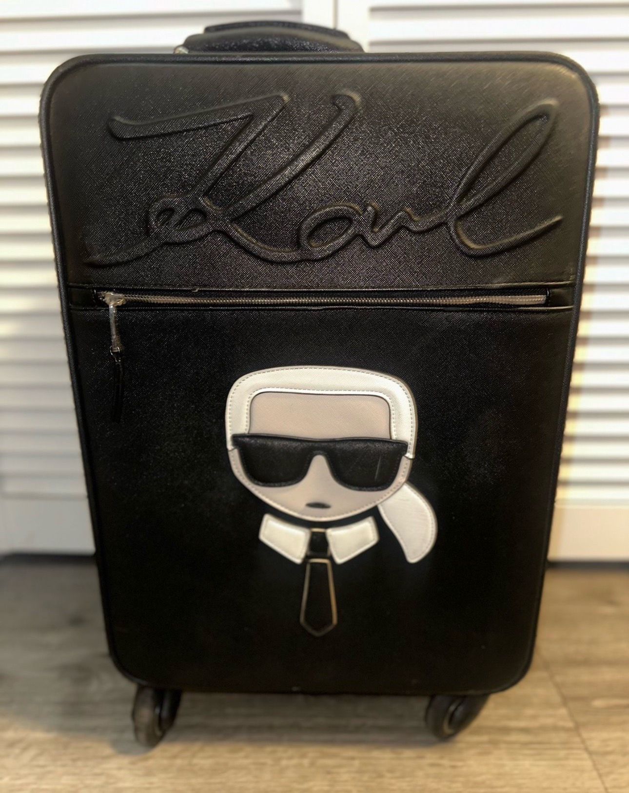 Karl Lagerfeld Vegan leather carry on bag