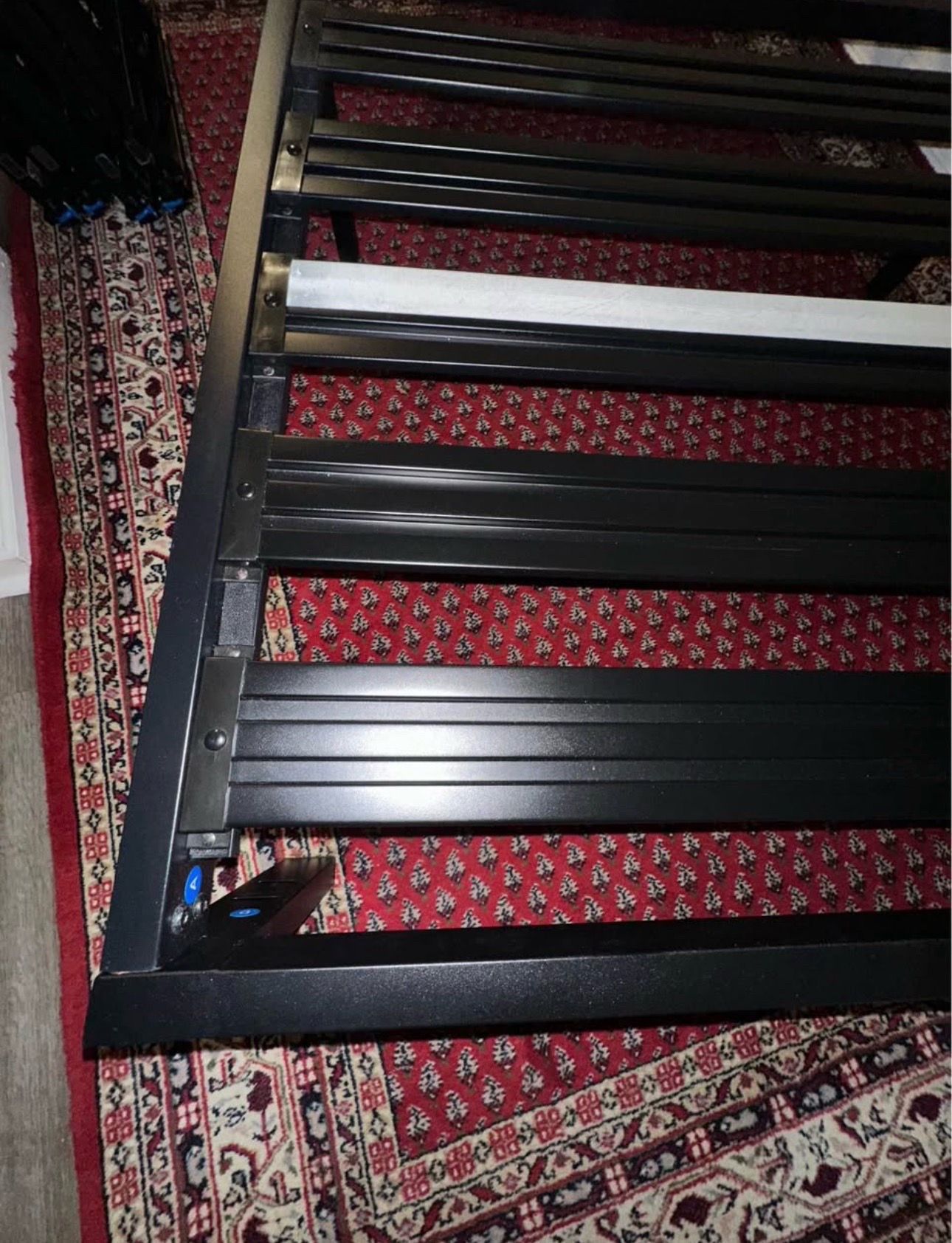 Metal twin platform-style bed frame
