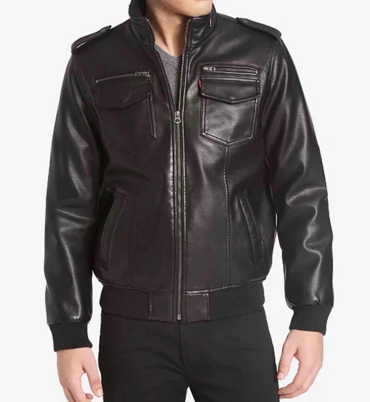 Levi’s Men's Sherpa Lined Faux Leather Aviator Bomber XL - photo 2
