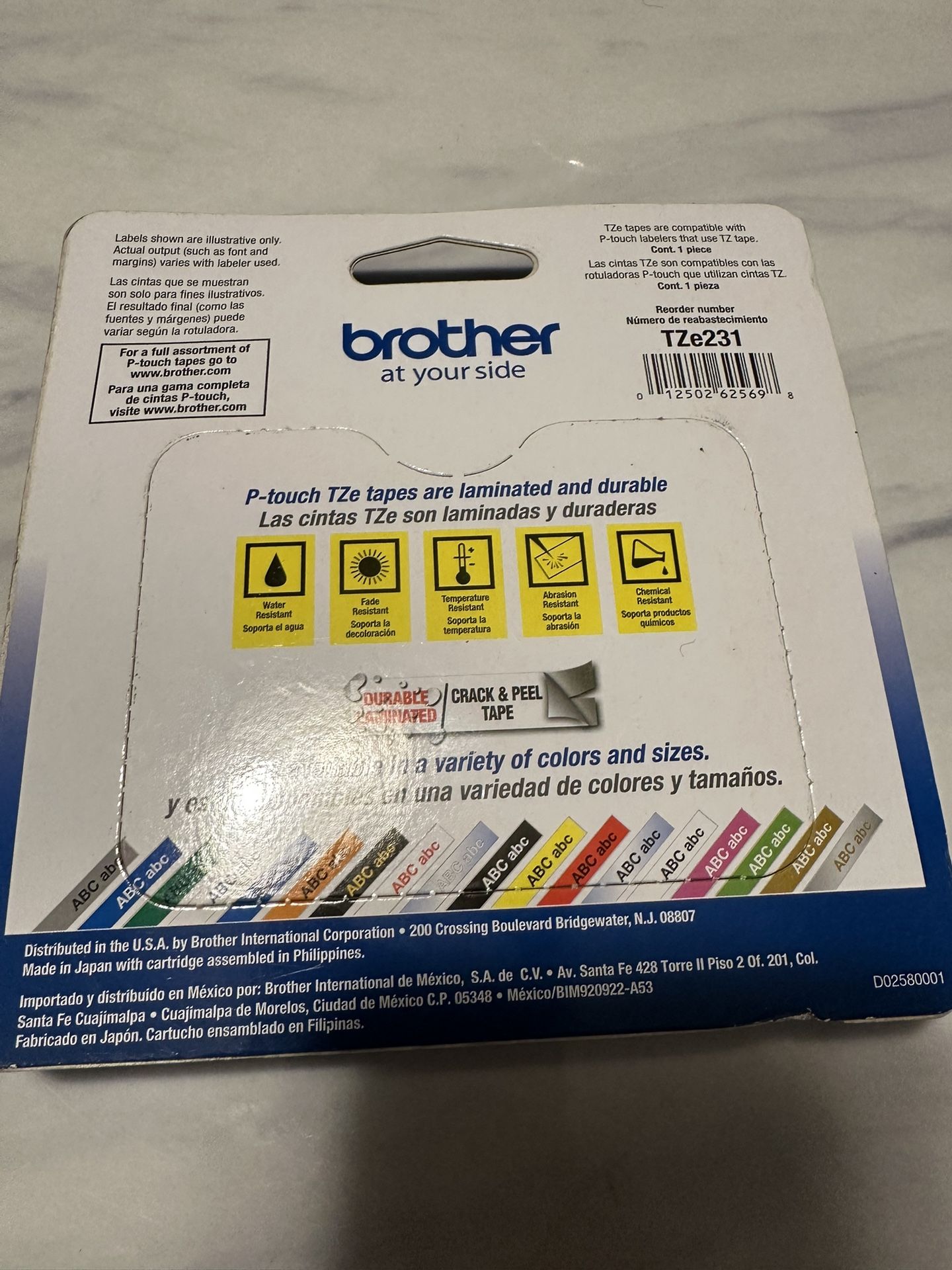 New unopened brother TZe231 tape P-Touch 1/2” - photo 2