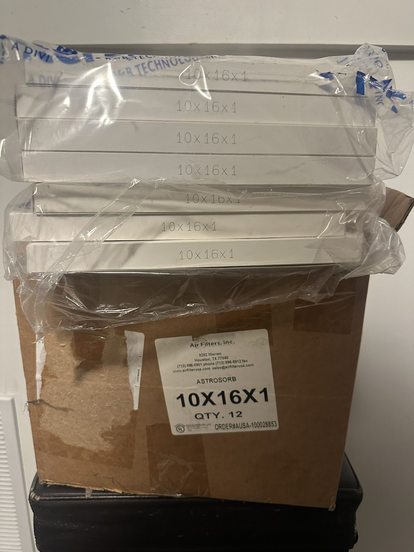 NEW 7 ASTROSORB 10x16x1 air filters