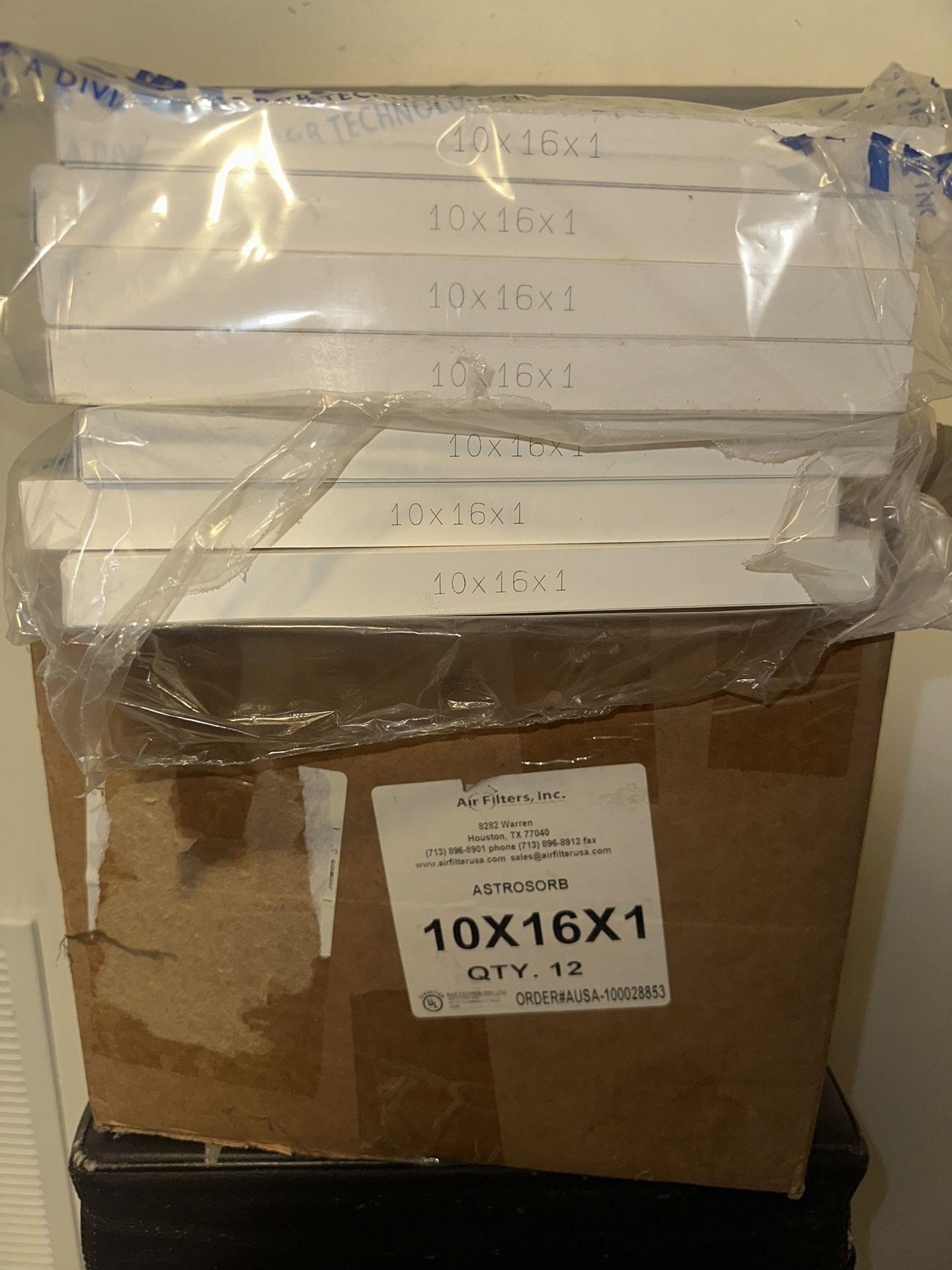 NEW 7 ASTROSORB 10x16x1 air filters - photo 2