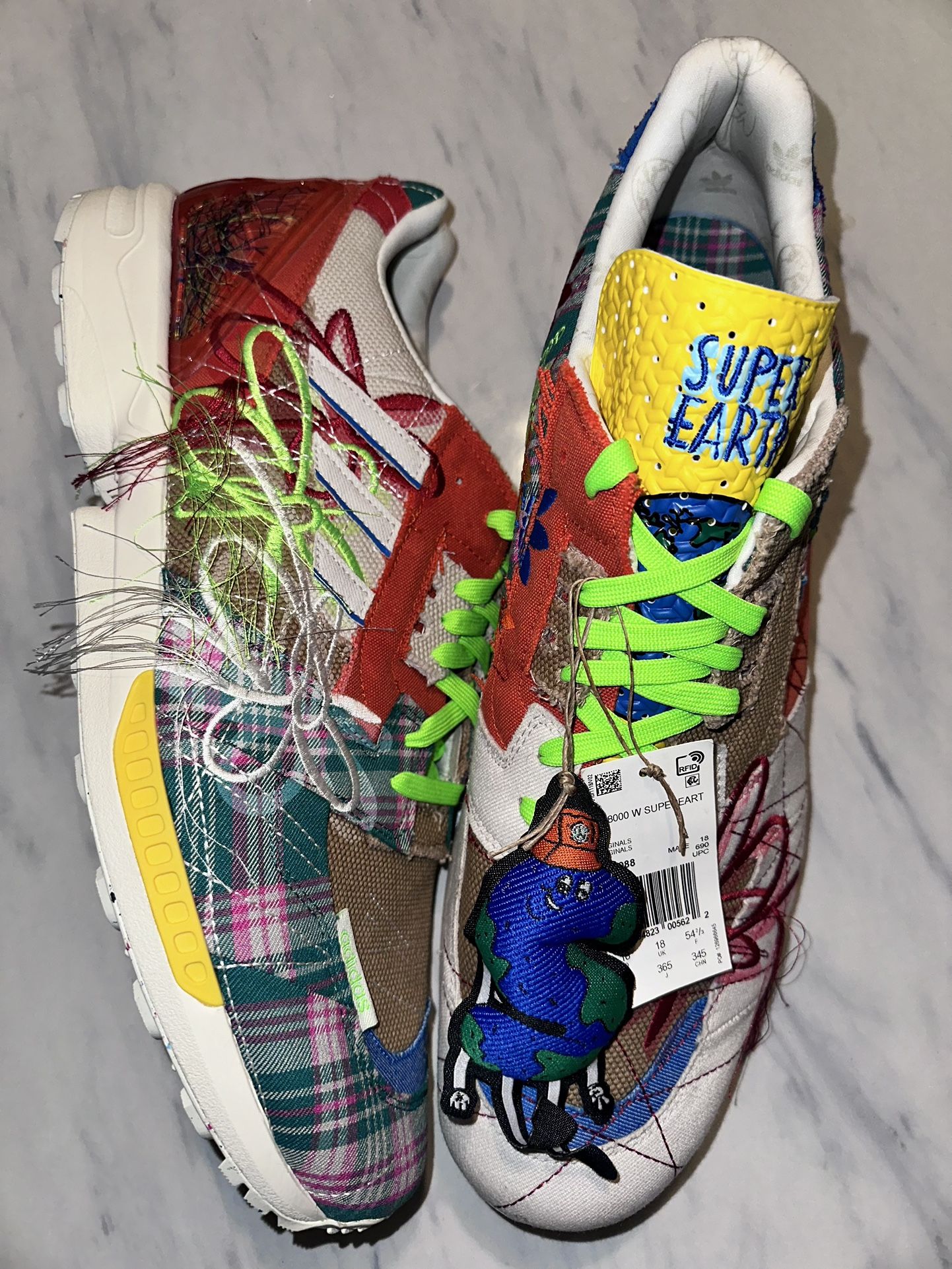 NEW SW x Adidas ZX 8000 Super Earth Sz. 19 HUGE