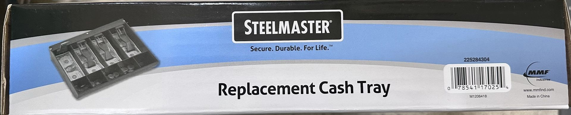 2 Steelmaster Replacement Cash Tray Black Model 204