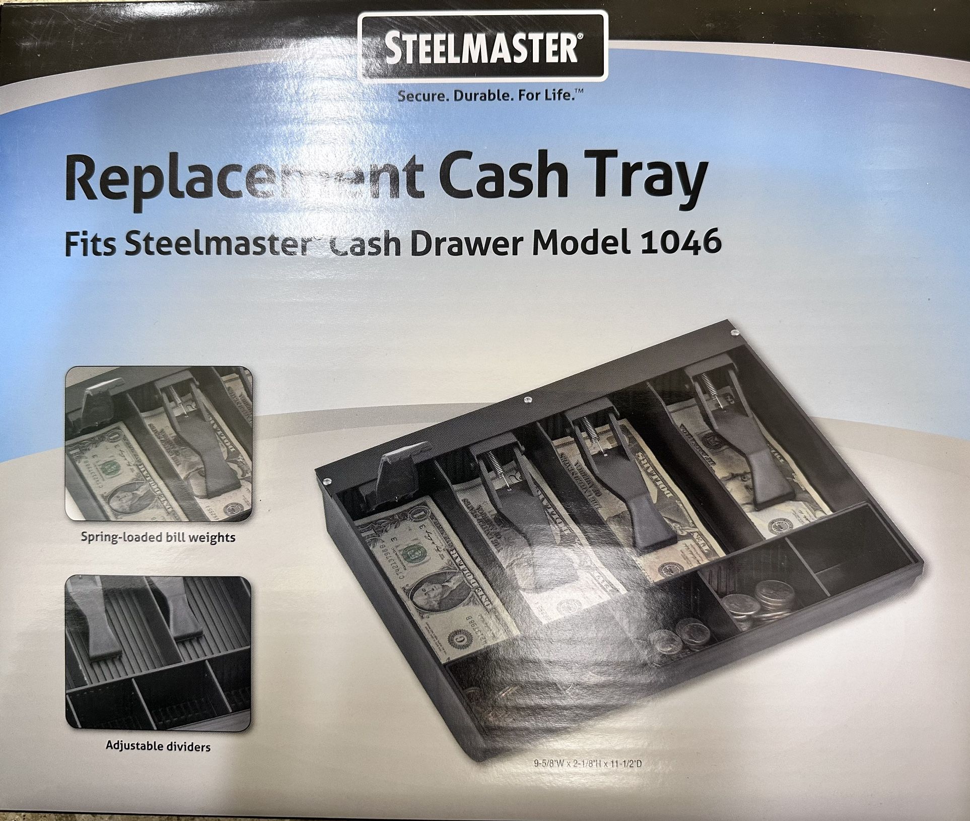 2 Steelmaster Replacement Cash Tray Black Model 204 - photo 2