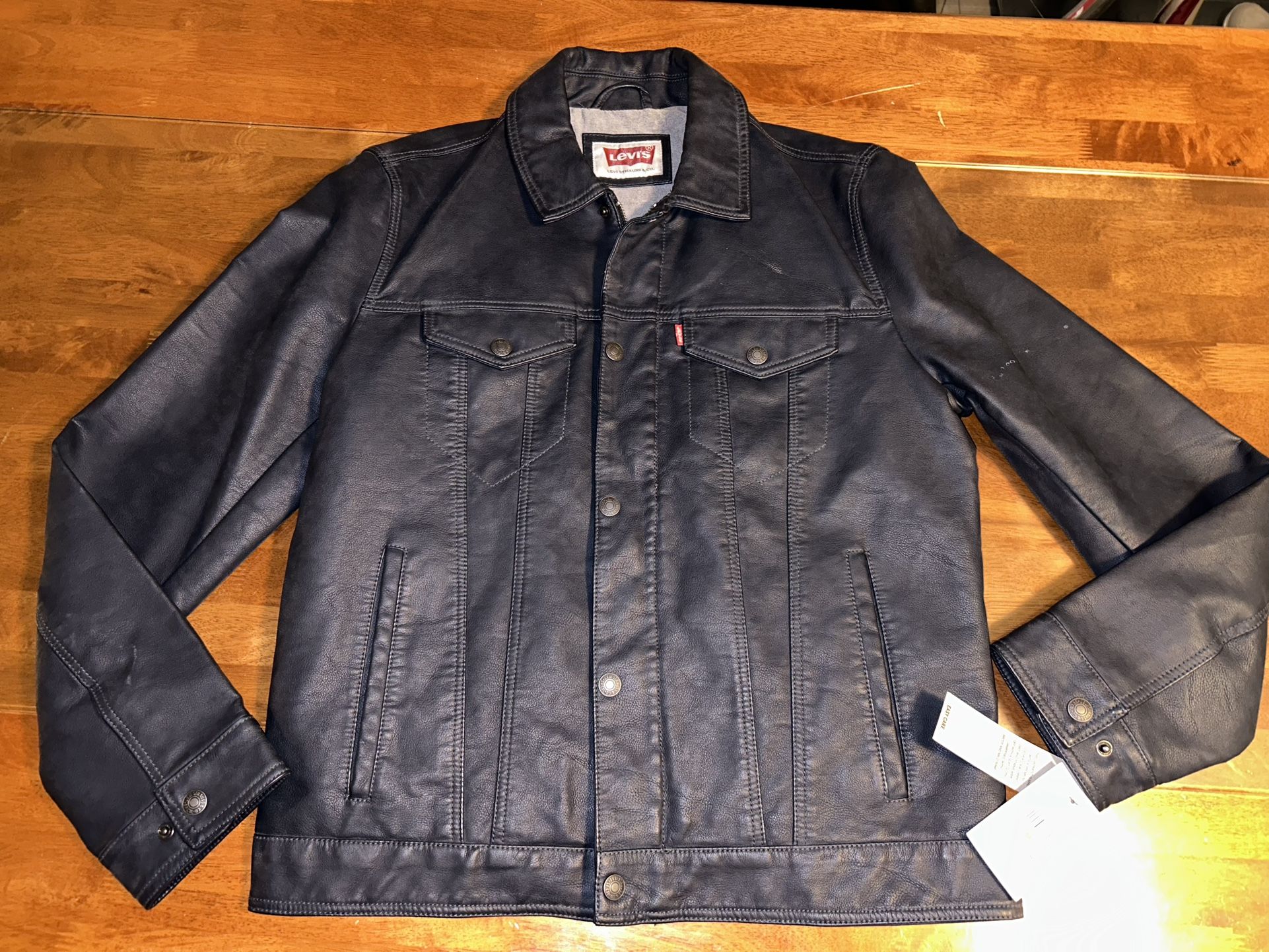 Authentic Levis Mens Jacket M dark Blue - photo 2