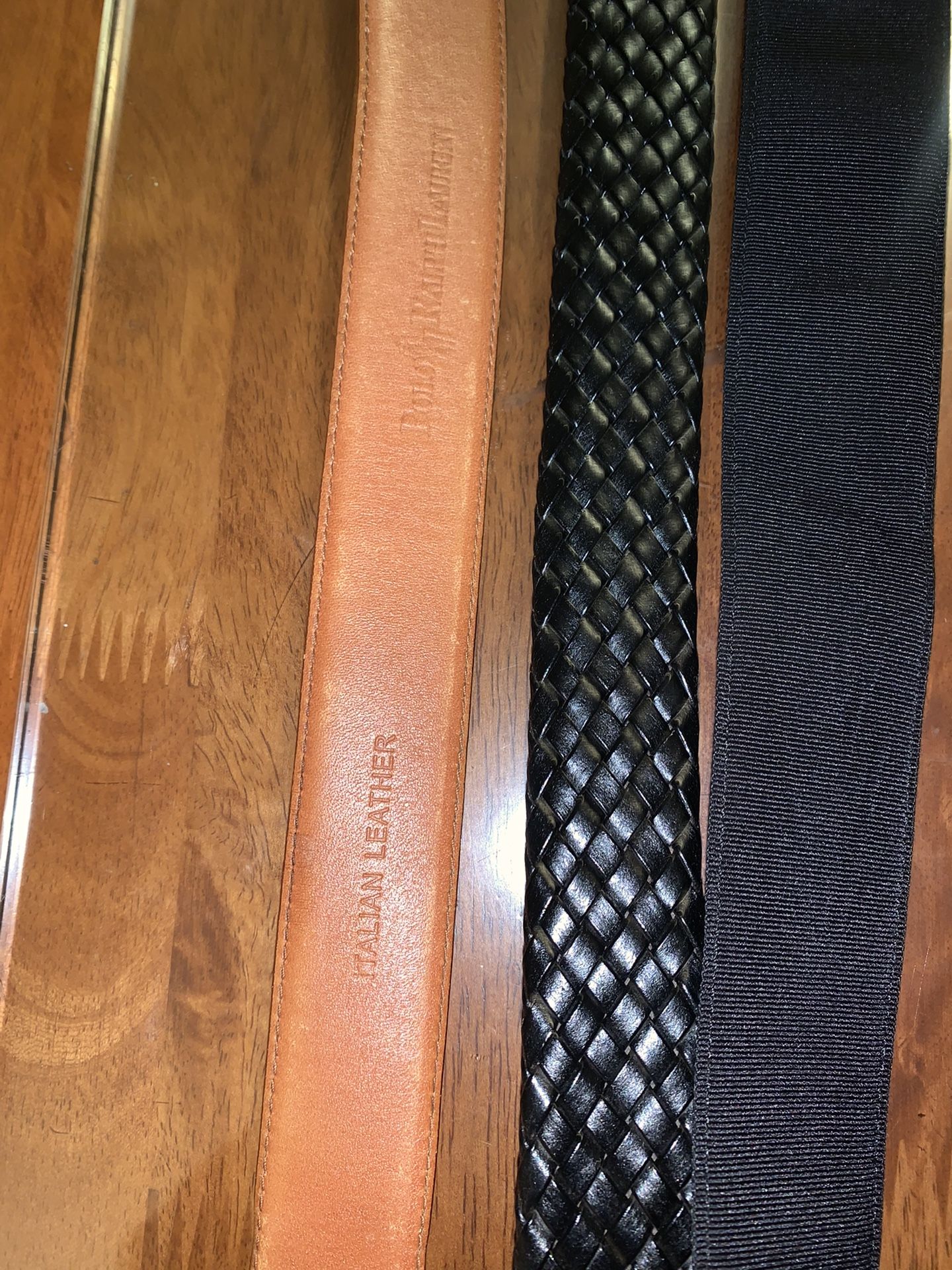Lot of 4 Men’s Leather Belts (Polo and others) - photo 5