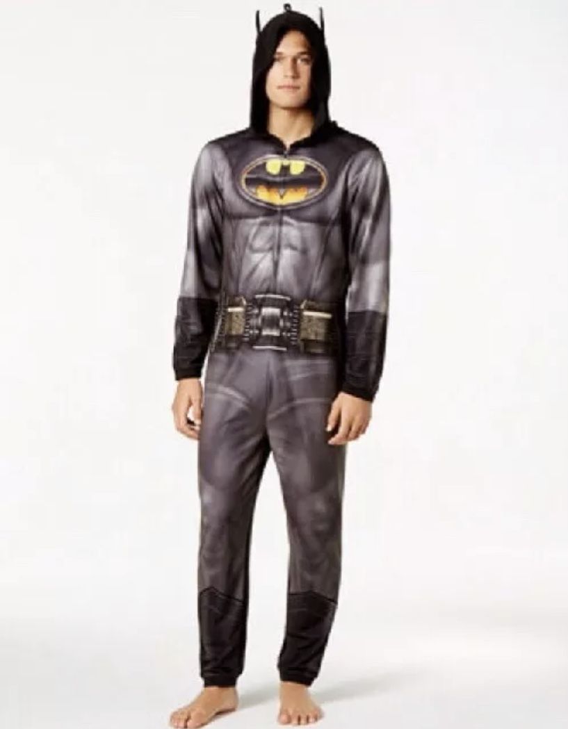 NWT Men's Briefly Stated Batman DC Comics Jumpsuit Pajamas