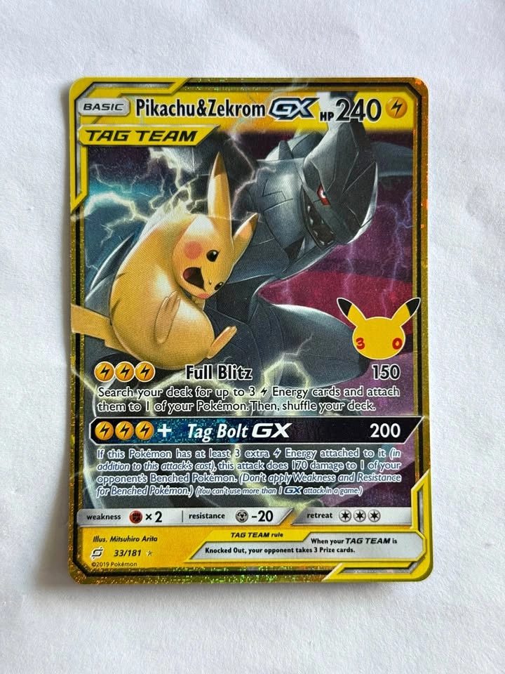 Pikachu & Zekrom GX - ME: 30th Celebration Classic Collection