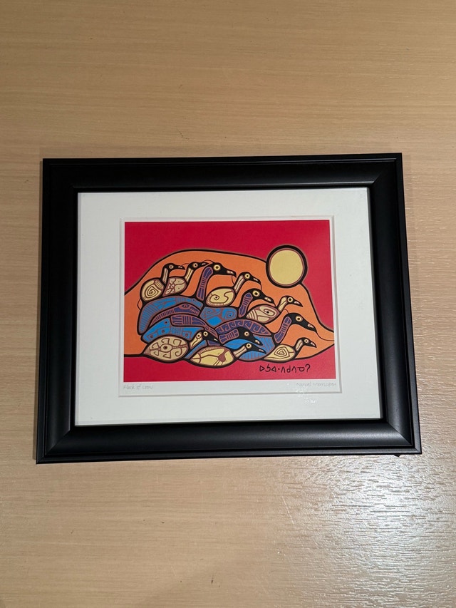 Norval Morriseau Flock of Loons Print