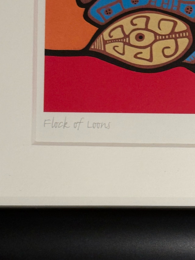 Norval Morriseau Flock of Loons Print - photo 2
