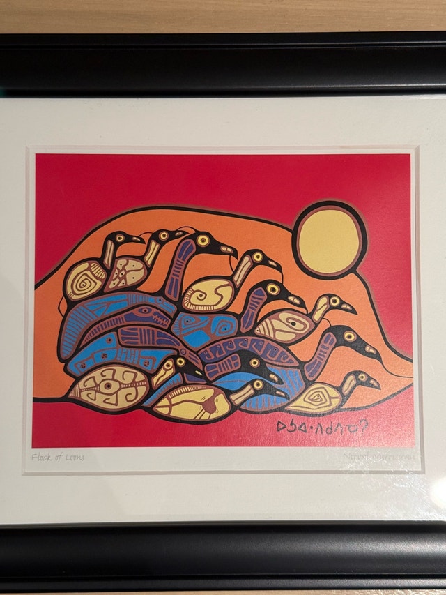 Norval Morriseau Flock of Loons Print - photo 3