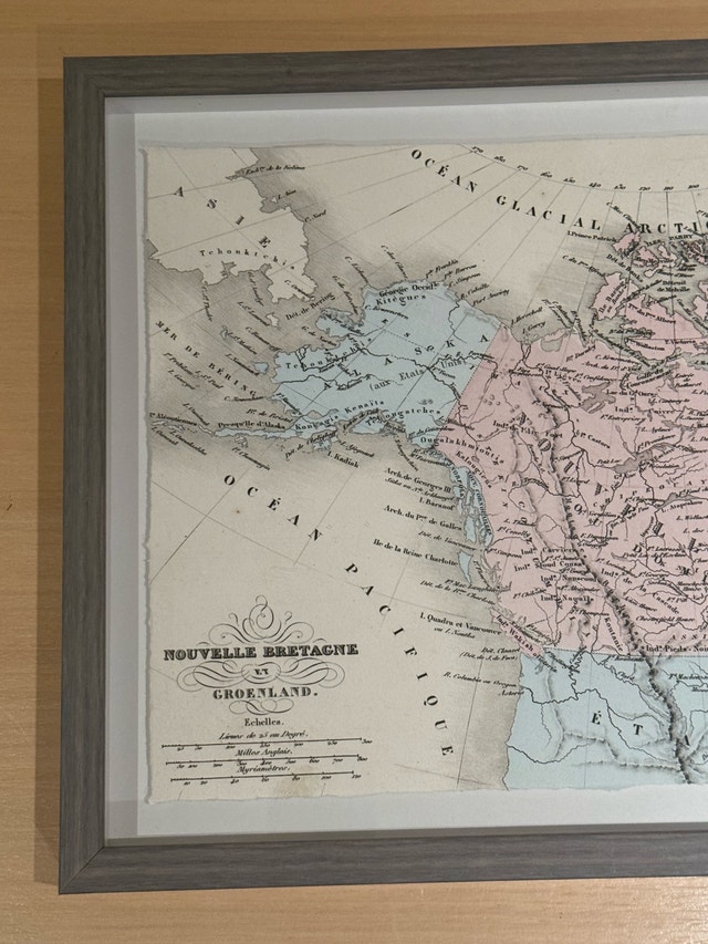 Vintage Map of Nouvelle Bretagne and Greenland - photo 3