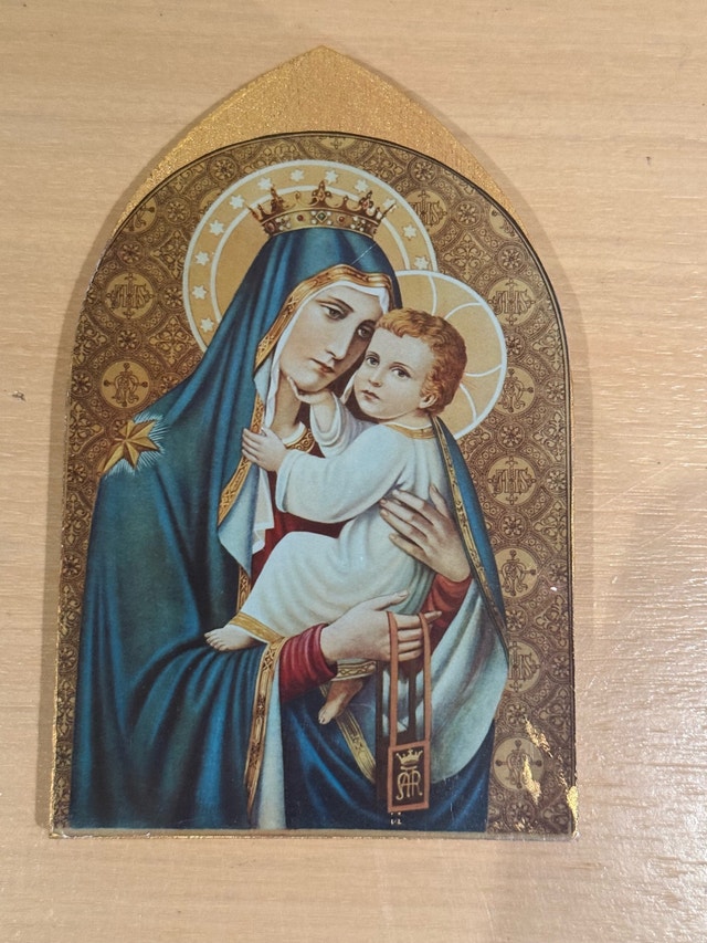 Madonna and Child Wood Icon