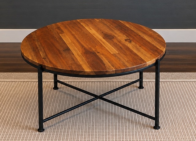 Coffee Table with metal leg