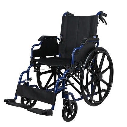 Foldable Lightweight Wheelchair with Swing Away Footrests