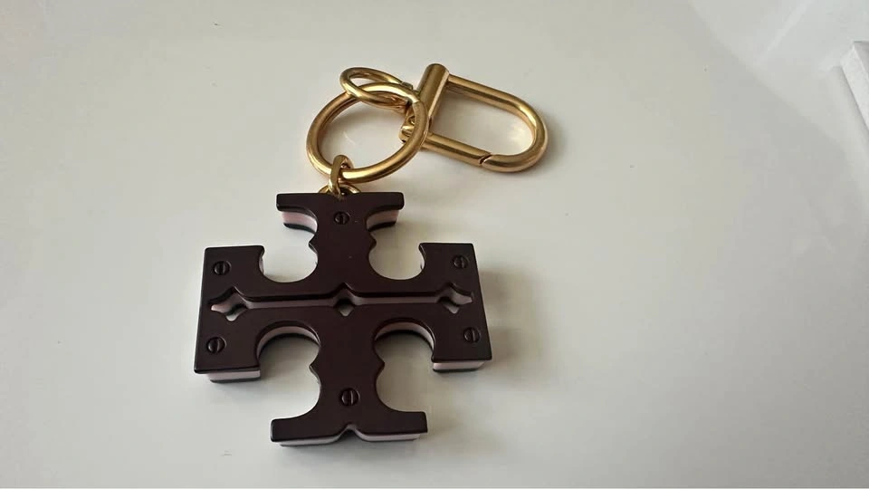 Tory Burch Logo Keychain Bag Charm