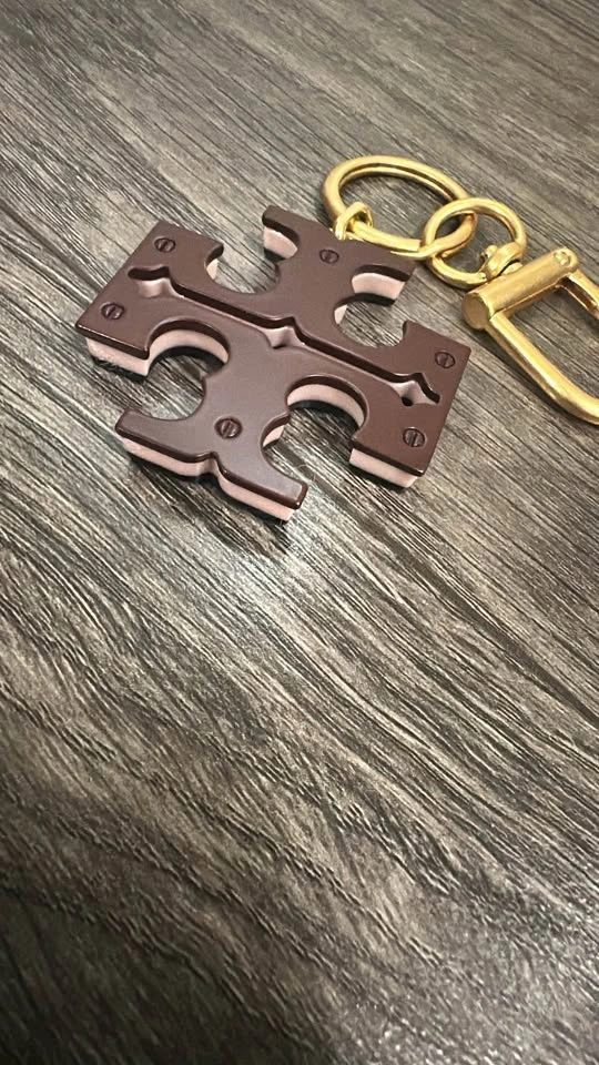 Tory Burch Logo Keychain Bag Charm - photo 4