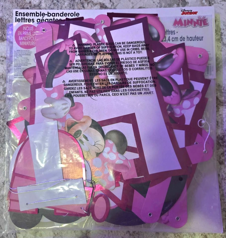 Disney Minnie Mouse Letter and Banner Birthday Kit - photo 2