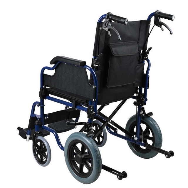 Foldable Lightweight Wheelchair Swing Away Footrests 12" Rear Wh