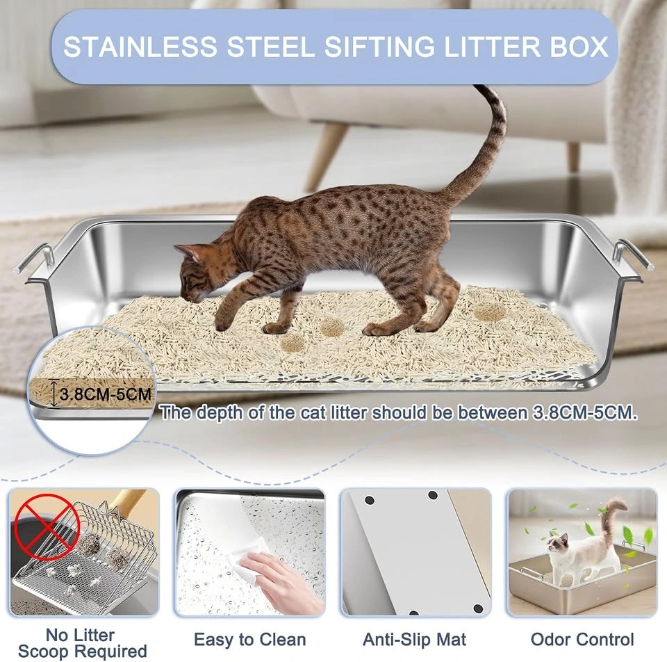 Stainless Steel Sifting Litter Box - photo 5