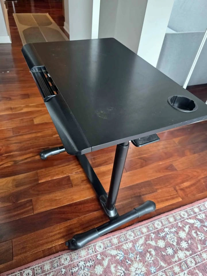 Adjustable Mobile Laptop Desk with Cup Holder