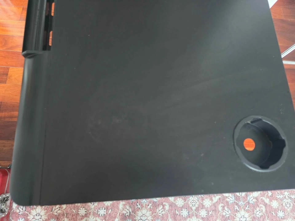 Adjustable Mobile Laptop Desk with Cup Holder - photo 4