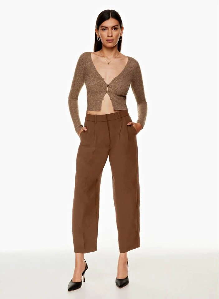 Aritzia Carrot Pants Cognac Size 0