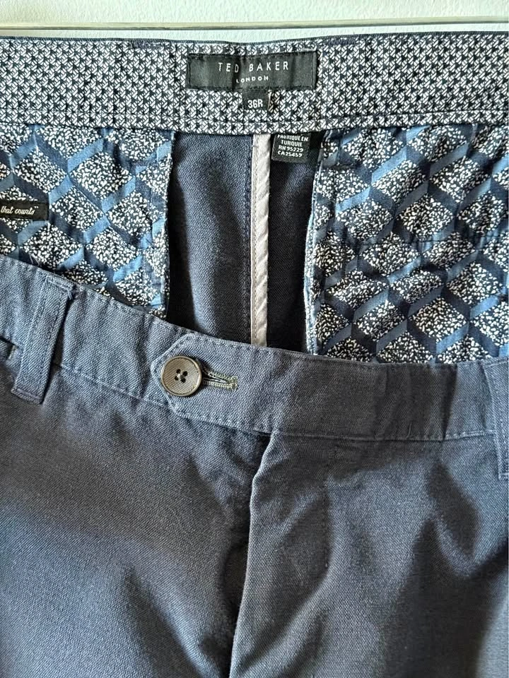 2 Ted Baker Men’s Pants 36R, Navy & Gray